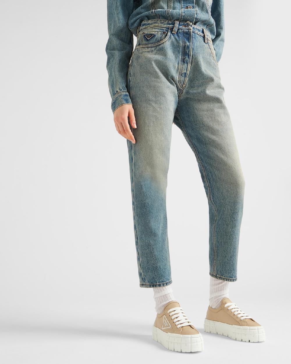 Prada Zapatillas En Gabardina Double Wheel De Re-Nylon