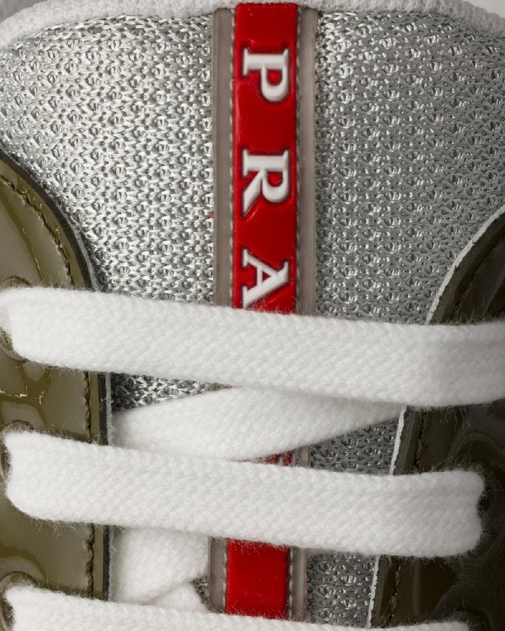 Prada Zapatillas Prada America's Cup De Charol Y Tejido Técnico