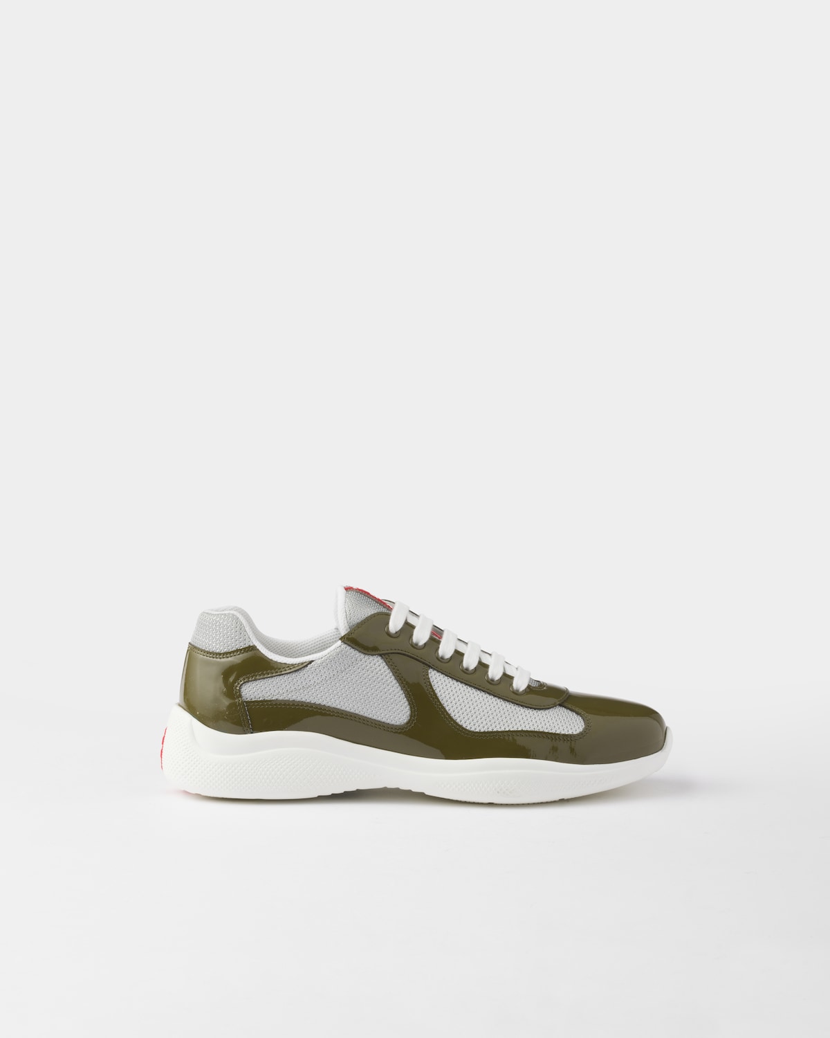 Prada Zapatillas Prada America's Cup de charol y tejido técnico