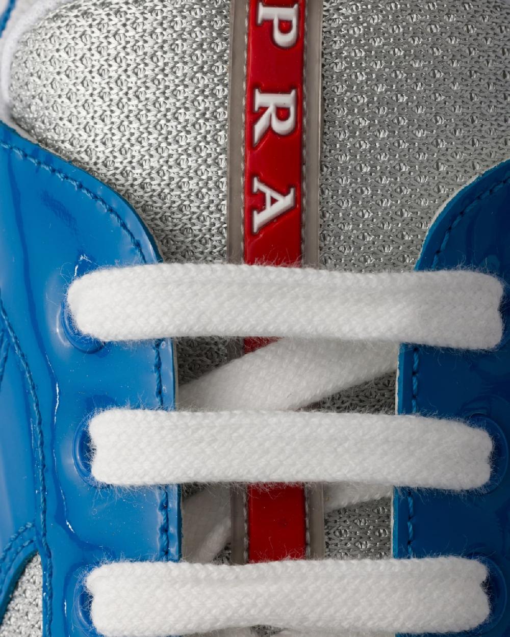 Prada Zapatillas Prada America's Cup De Charol Y Tejido Técnico