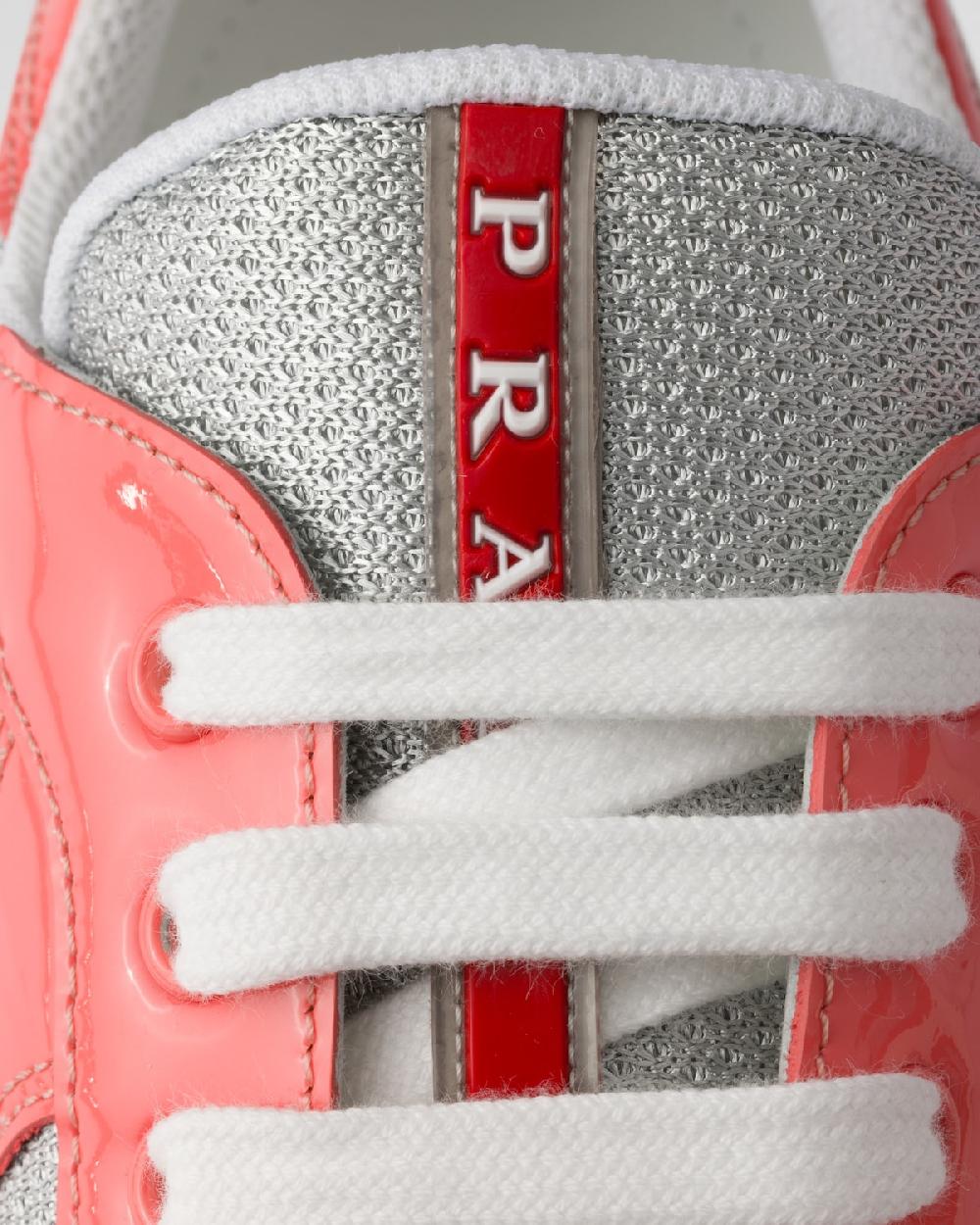 Prada Zapatillas Prada America's Cup De Charol Y Tejido Técnico