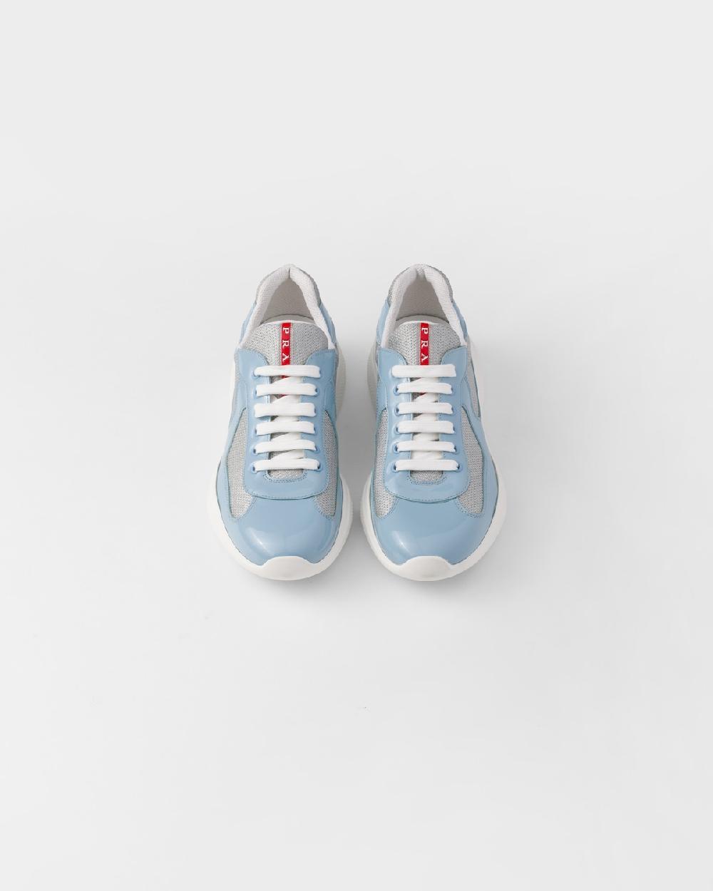 Prada Zapatillas Prada America's Cup De Charol Y Tejido Técnico