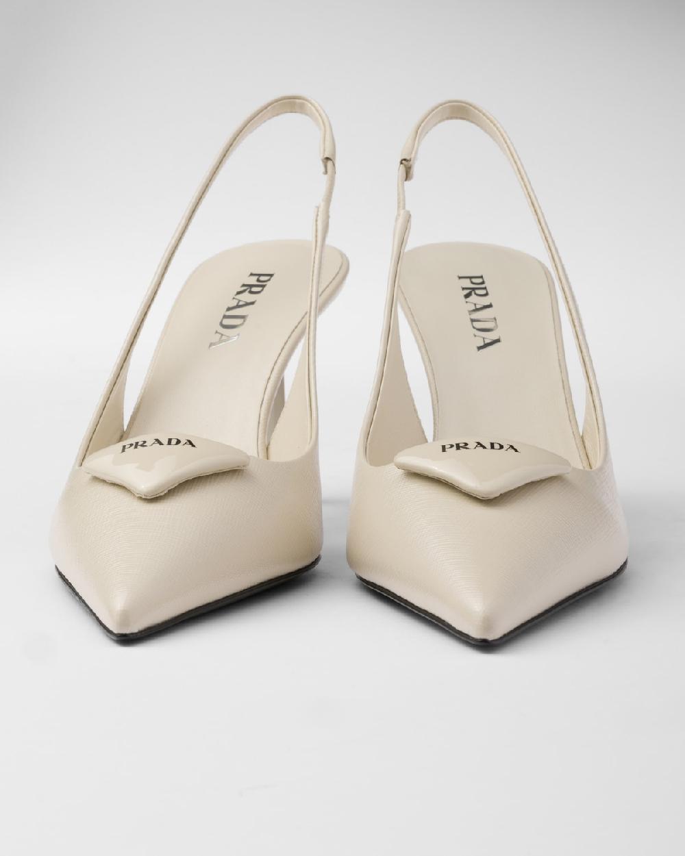Prada Zapatos De Salón Destalonados De Charol Saffiano