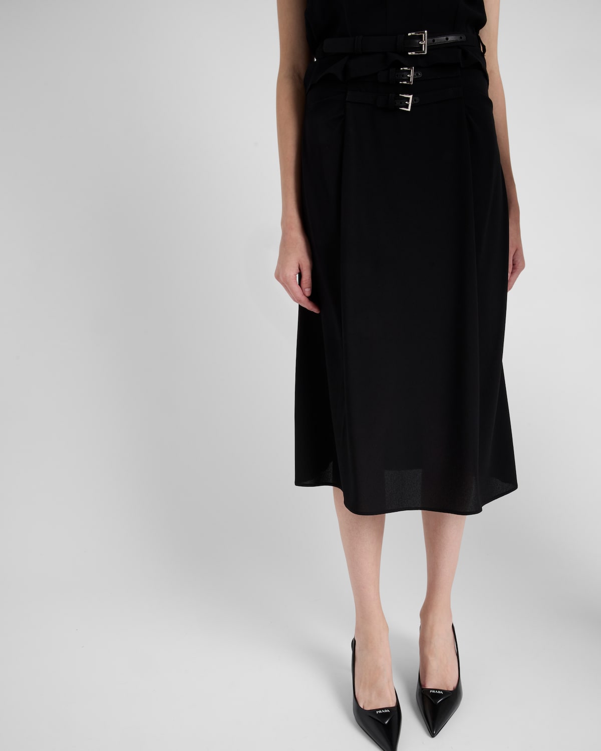 Prada Zapatos De Salón Slingbacks En Piel Cepillada