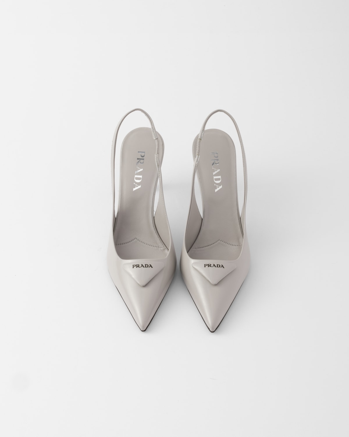 Prada Zapatos De Salón Slingbacks En Piel Cepillada