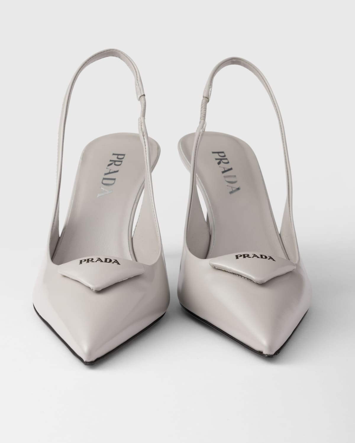 Prada Zapatos De Salón Slingbacks En Piel Cepillada