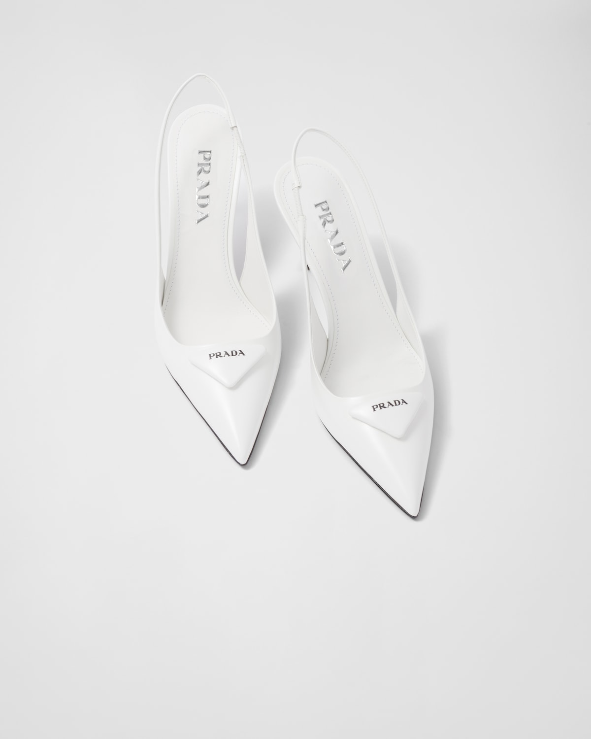 Prada Zapatos De Salón Slingbacks En Piel Cepillada