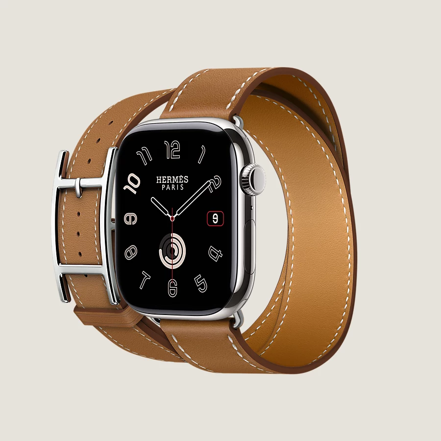 Hermès Caja Series 10 & Correa Apple Watch Hermès Double Tour 46 Mm Hapi