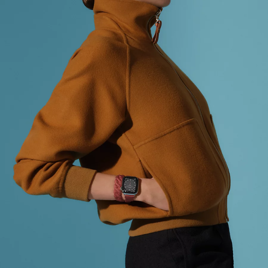 Hermès Caja Series 10 & Correa Apple Watch Hermès Double Tour 42 Mm Torsade