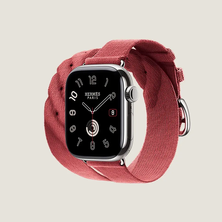 Hermès Caja Series 10 & Correa Apple Watch Hermès Double Tour 42 Mm Torsade