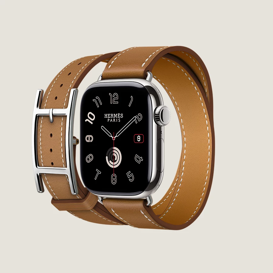 Hermès Caja Series 10 & Correa Apple Watch Hermès Double Tour 42 Mm Hapi