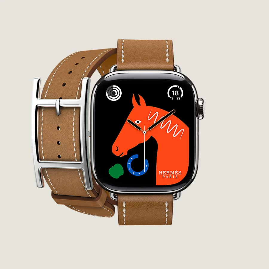 Hermès Caja Series 10 & Correa Apple Watch Hermès Double Tour 42 Mm Hapi