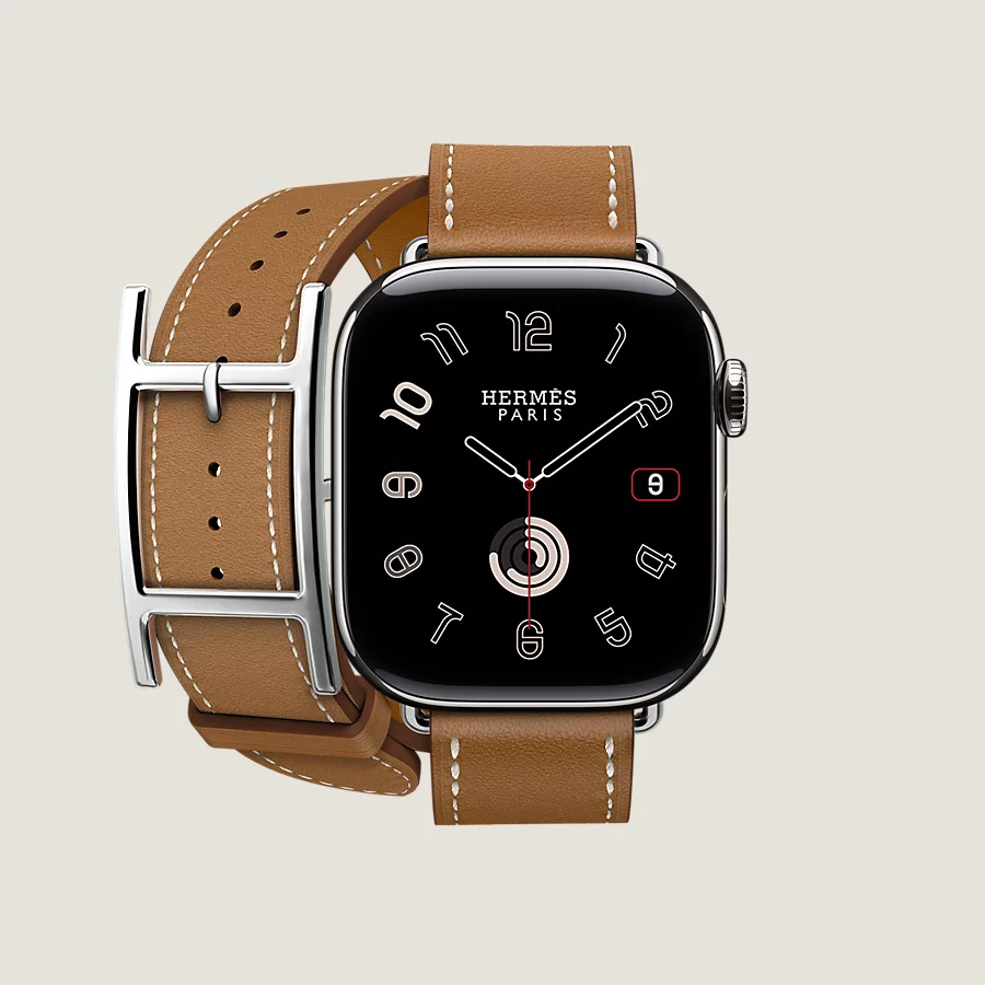 Hermès Caja Series 10 & Correa Apple Watch Hermès Double Tour 42 mm Hapi