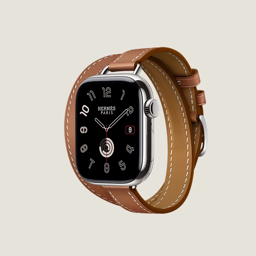 Hermès Caja Series 10 & Correa Apple Watch Hermès Double Tour 42 Mm Attelage