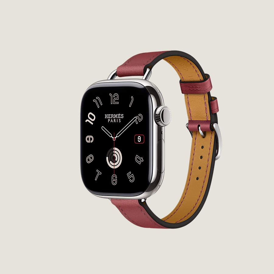 Hermès Caja Series 10 & Correa Apple Watch Hermès Single Tour 42 Mm Attelage