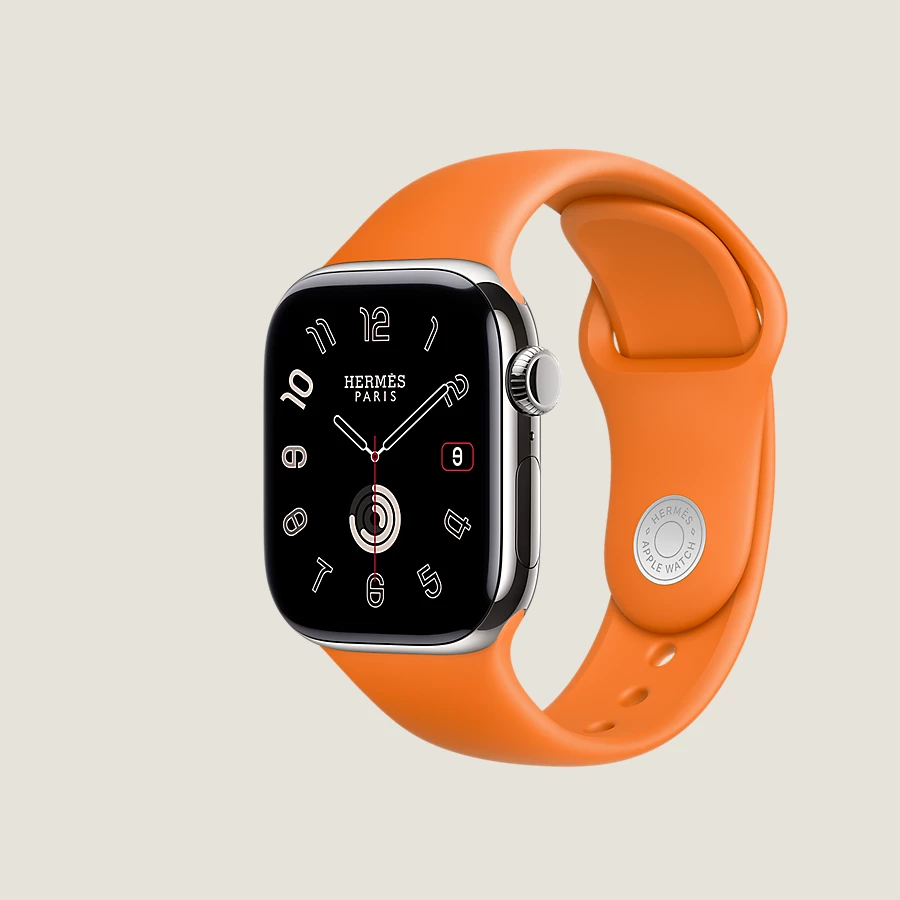 Hermès Caja Series 10 & Correa Apple Watch Hermès Single Tour 42 Mm Attelage