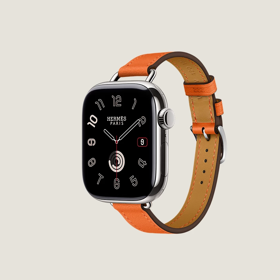 Hermès Caja Series 10 & Correa Apple Watch Hermès Single Tour 42 Mm Attelage