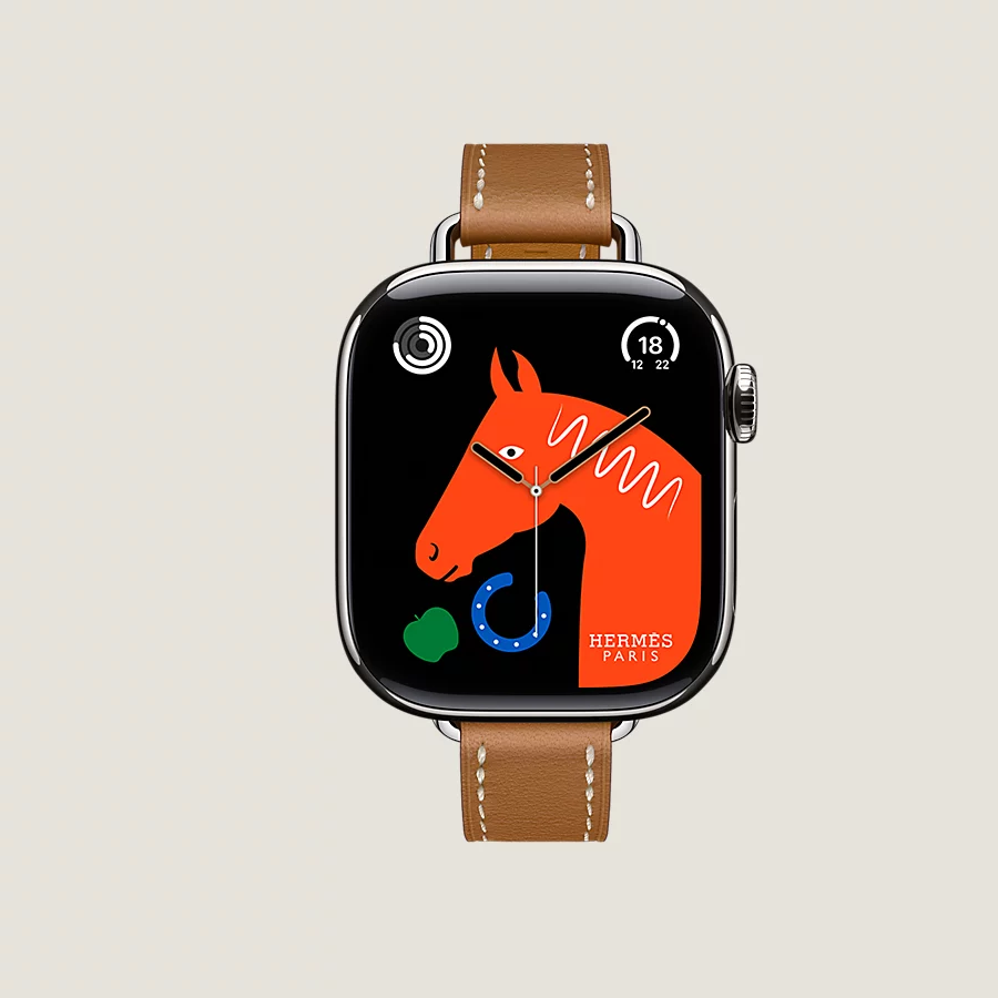 Hermès Caja Series 10 & Correa Apple Watch Hermès Single Tour 42 Mm Attelage
