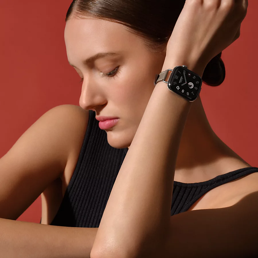 Hermès Caja Series 10 & Correa Apple Watch Hermès Single Tour 42 Mm Attelage