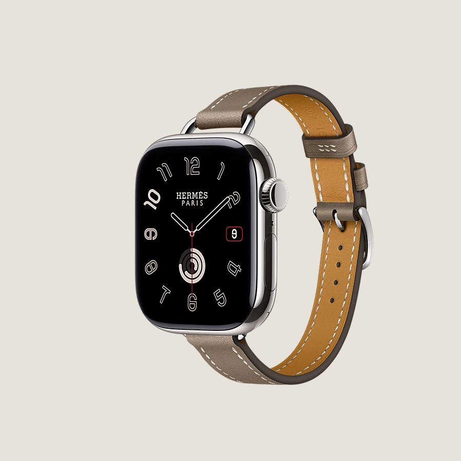Hermès Caja Series 10 & Correa Apple Watch Hermès Single Tour 42 Mm Attelage