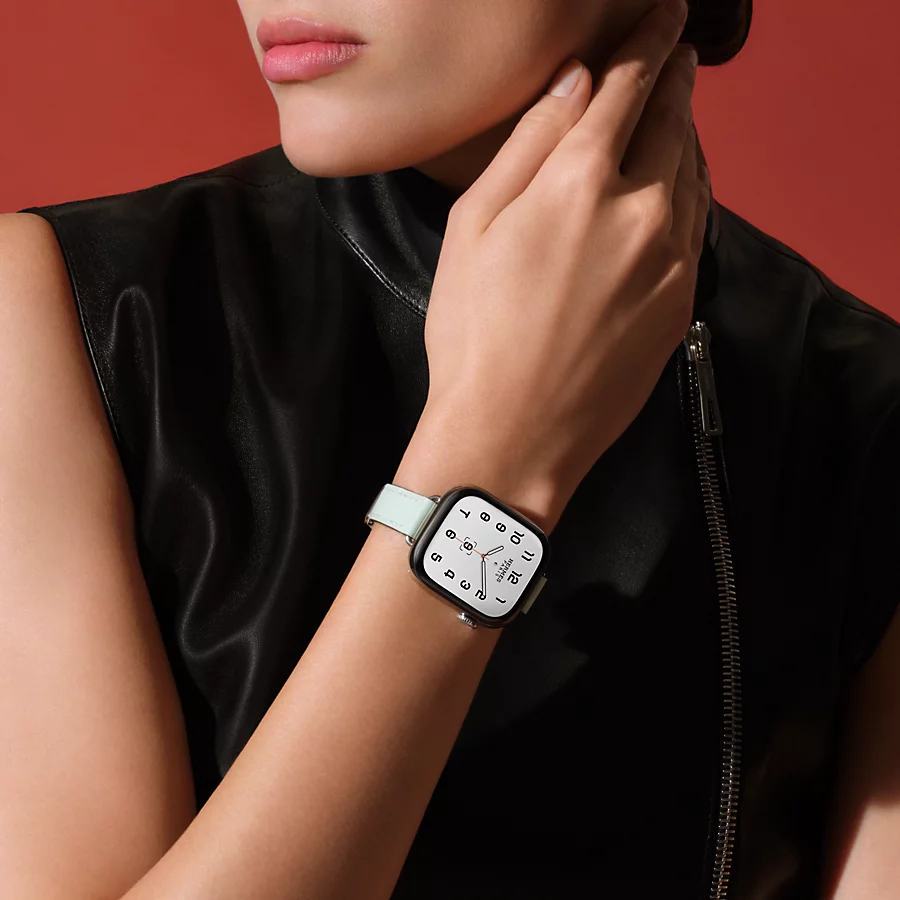Hermès Caja Series 10 & Correa Apple Watch Hermès Single Tour 42 Mm Attelage