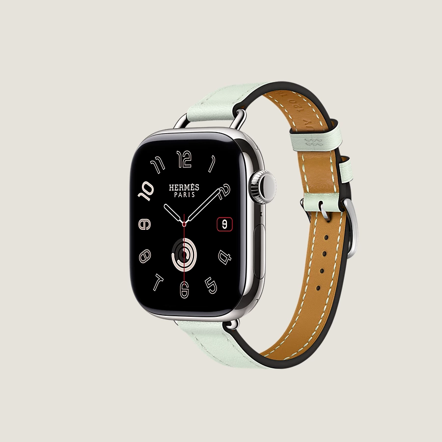 Hermès Caja Series 10 & Correa Apple Watch Hermès Single Tour 42 Mm Attelage