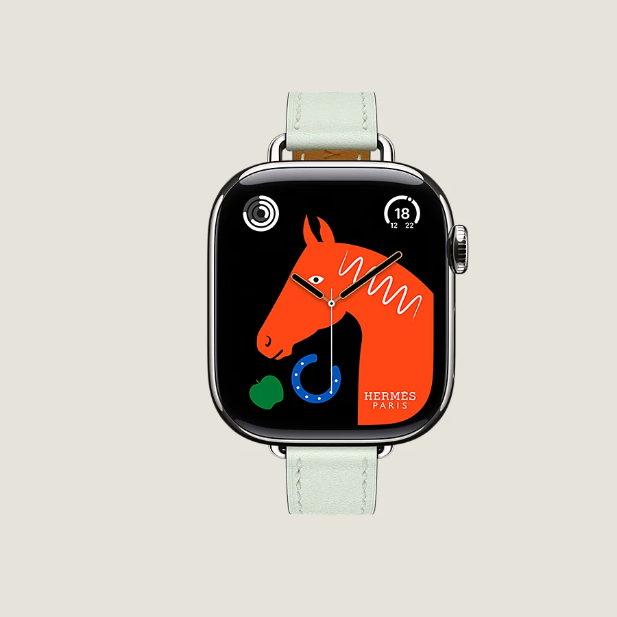 Hermès Caja Series 10 & Correa Apple Watch Hermès Single Tour 42 Mm Attelage