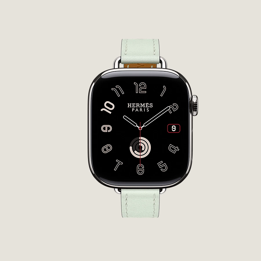 Hermès Caja Series 10 & Correa Apple Watch Hermès Single Tour 42 mm Attelage