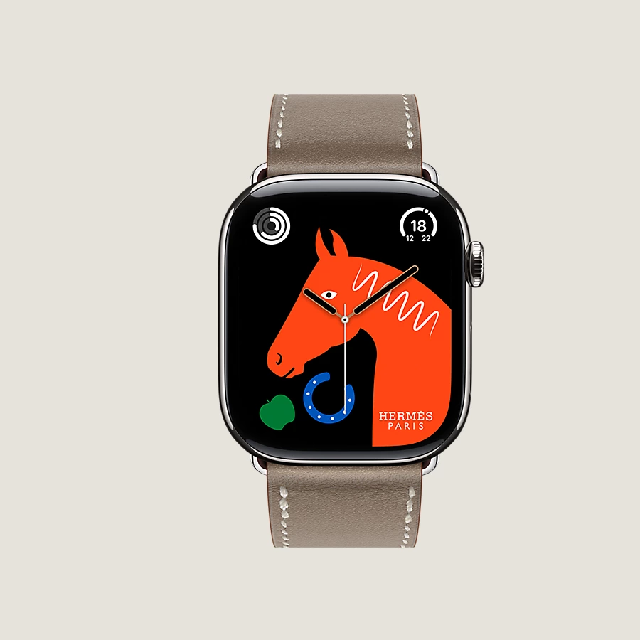 Hermès Caja Series 10 & Correa Apple Watch Hermès Single Tour 46 Mm