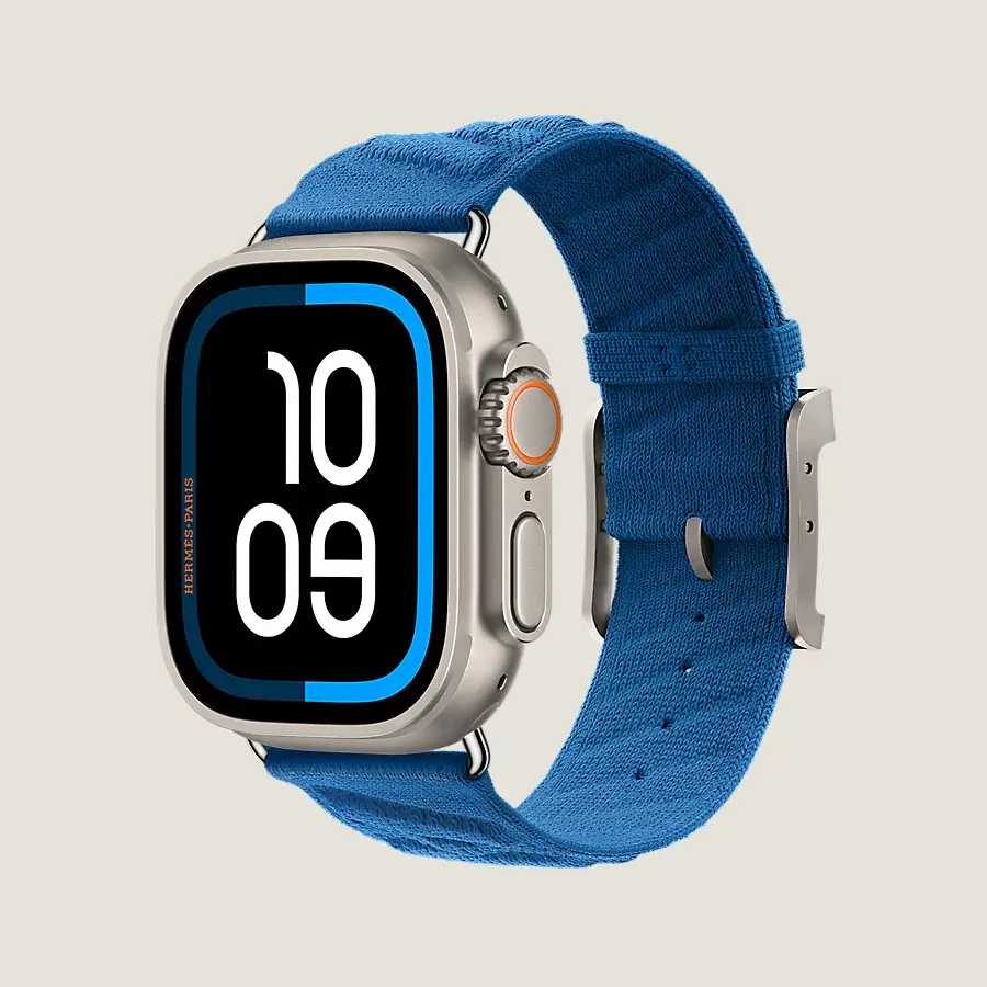 Hermès Caja Ultra 2 & Correa Apple Watch Hermès Ultra Single Tour 49 Mm En Mer