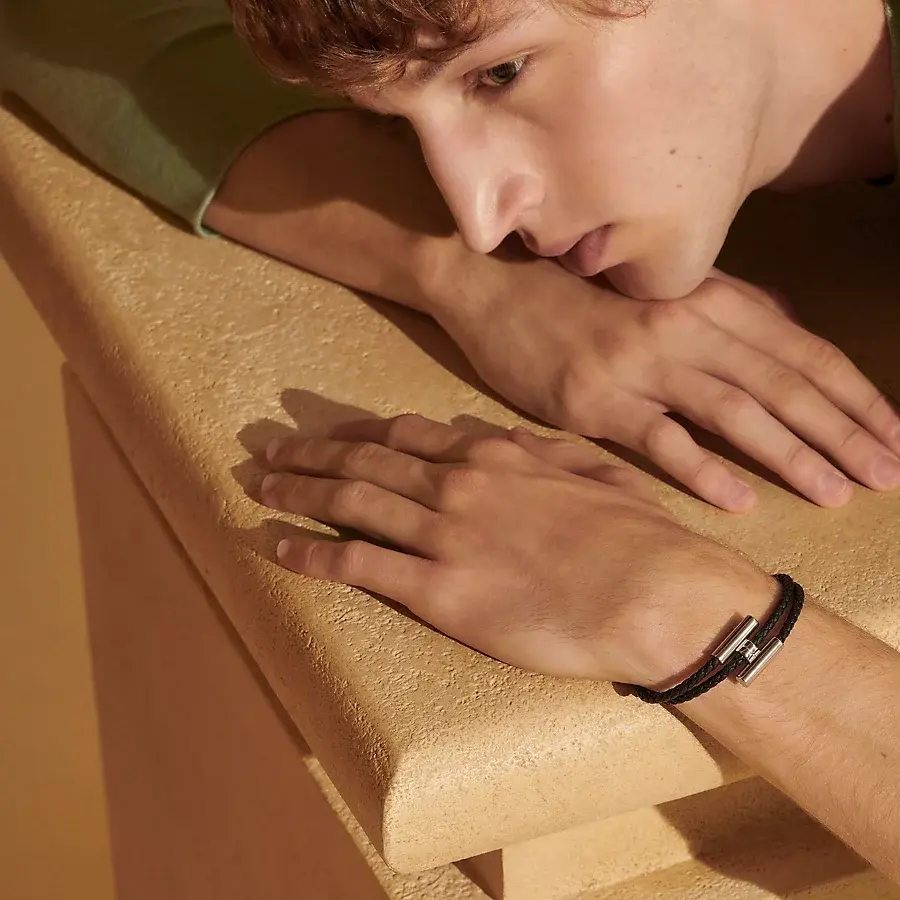 Hermès Pulsera Tournis Tressé