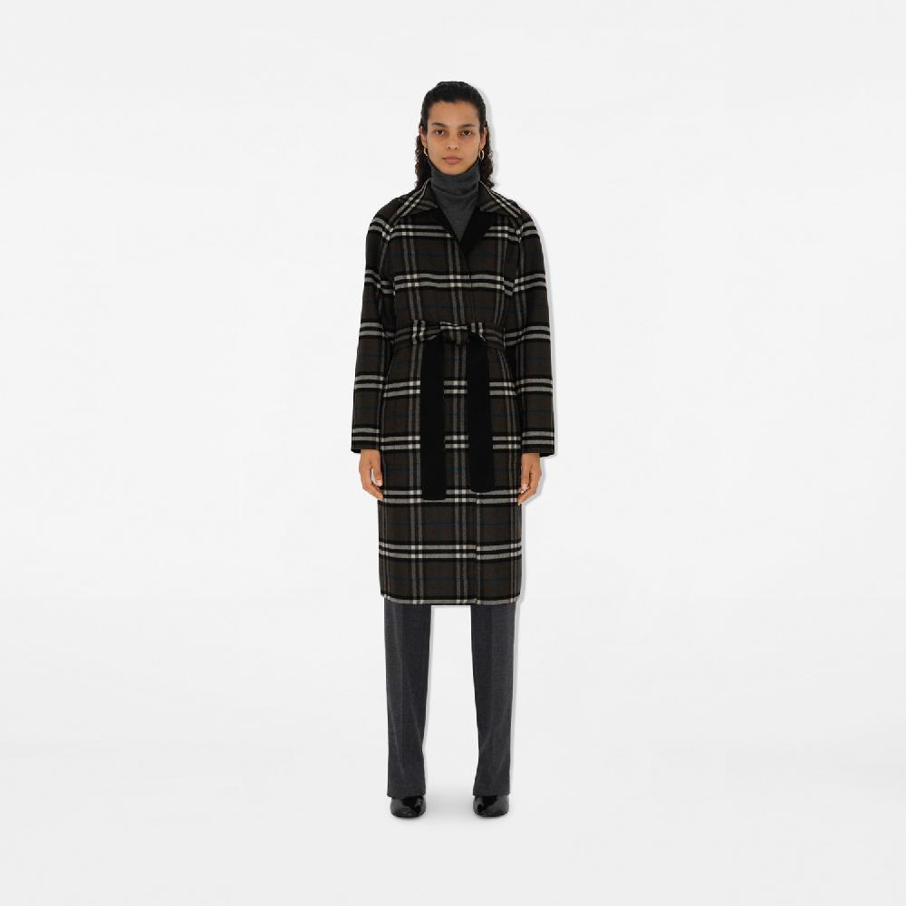 Burberry Abrigo Cruzado En Lana ReversiblePrecio 3.050 00 €