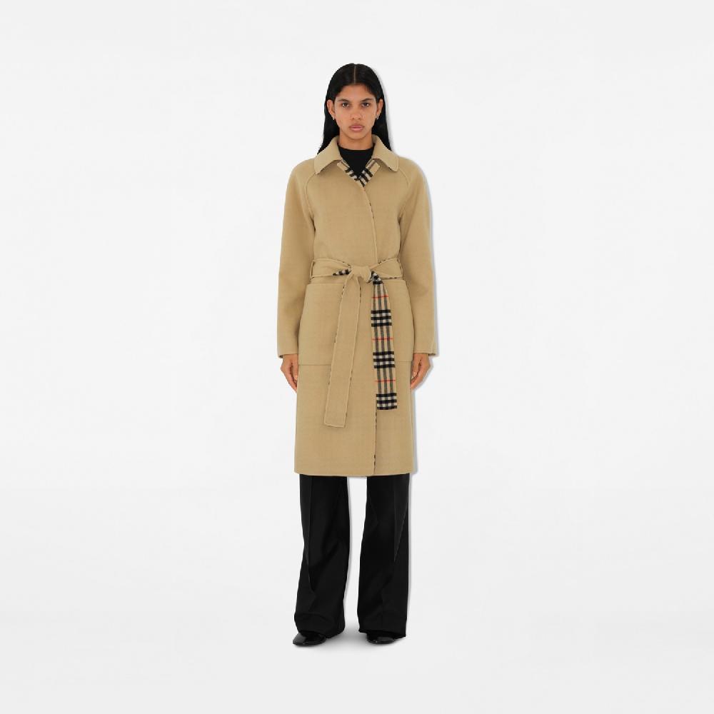 Burberry Abrigo Cruzado En Lana ReversiblePrecio 3.050 00 €
