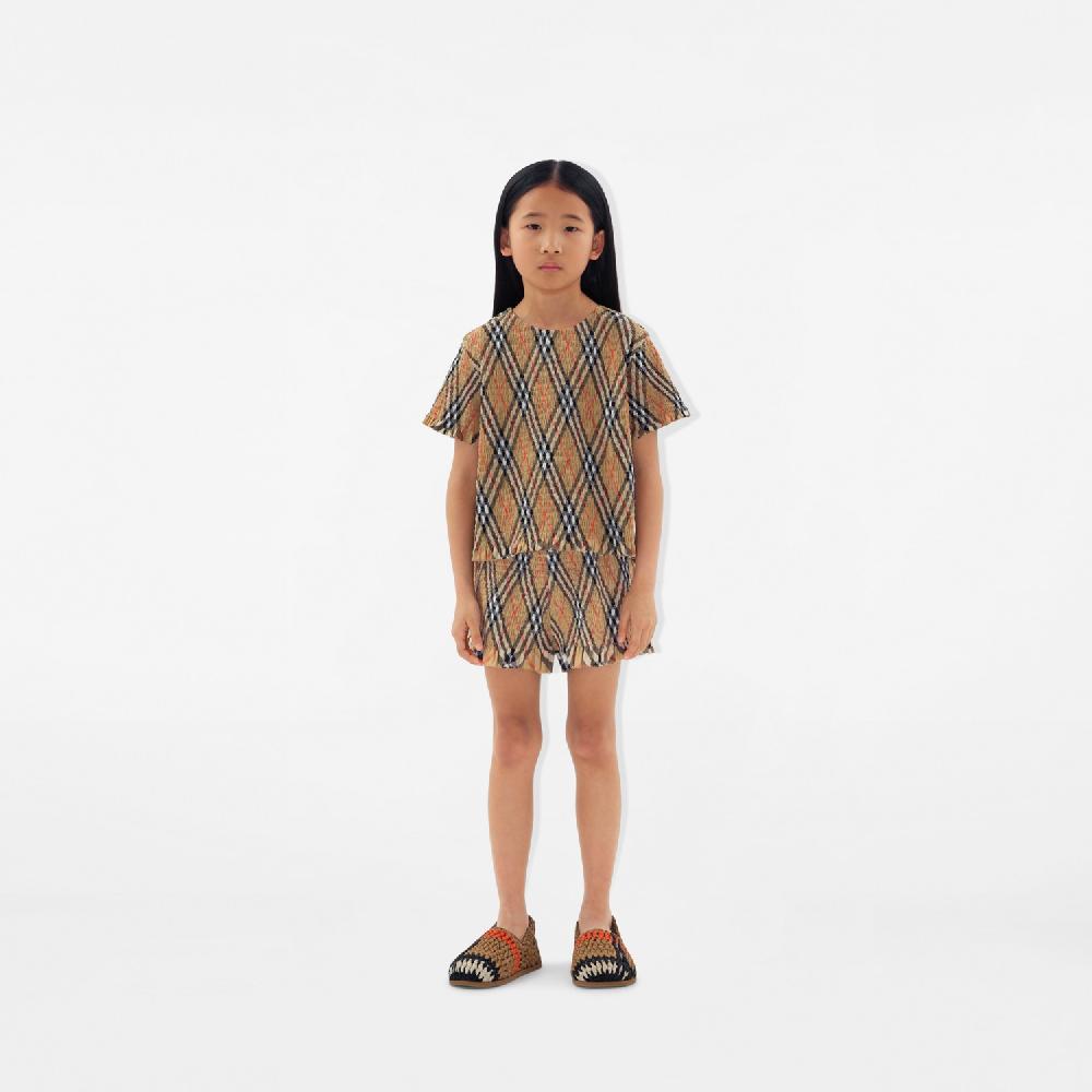 Burberry Blusa En Algodón CheckPrecio 270 00 € 3-14 Años