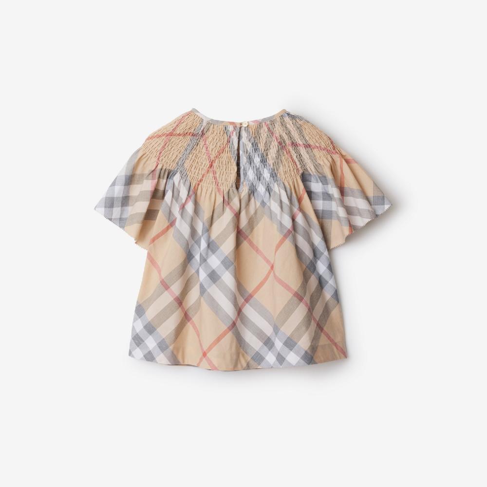 Burberry Blusa En Algodón CheckPrecio 270 00 € 3-14 Años