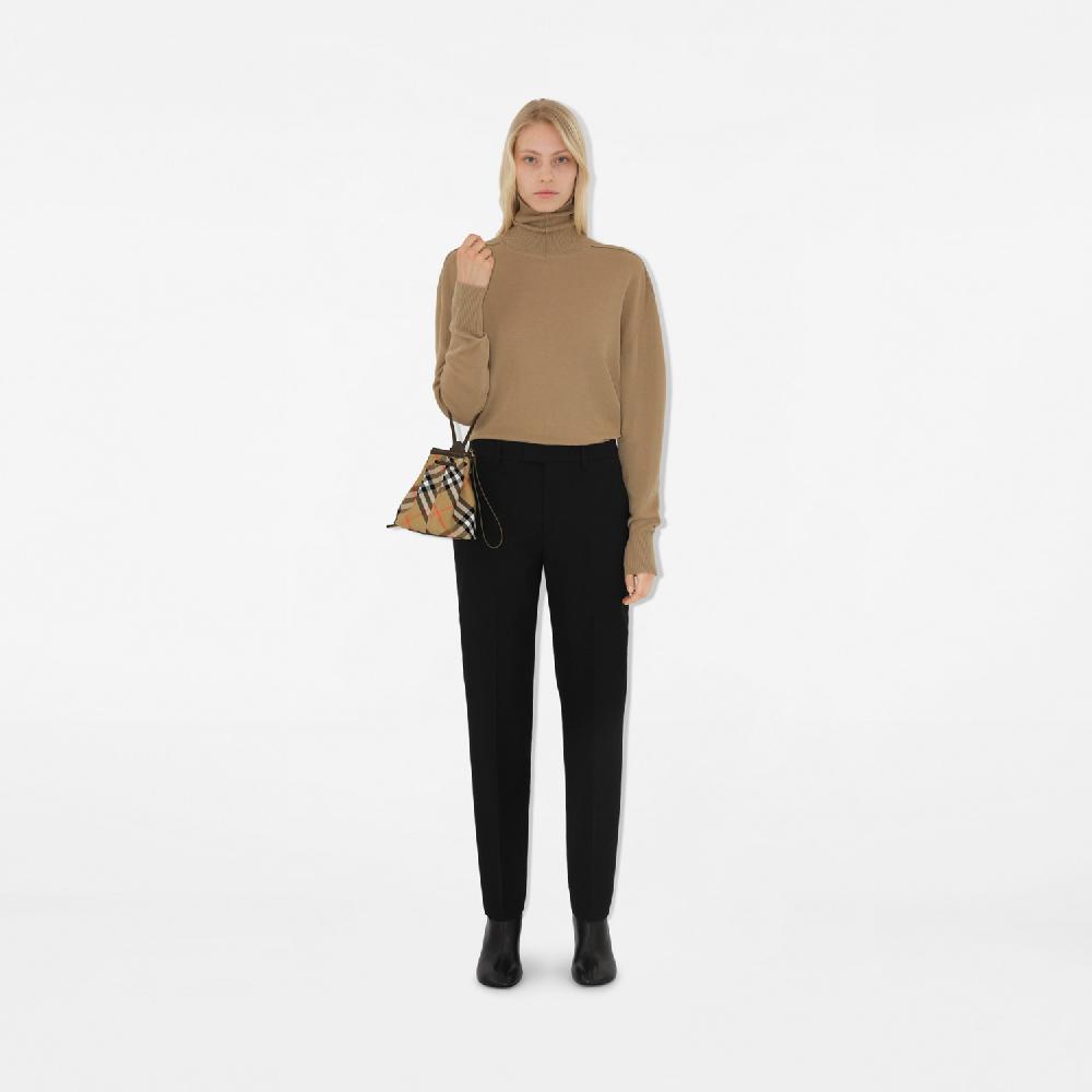 Burberry Bolso De Mano Check Con Cierre De CordónPrecio 570 00 €