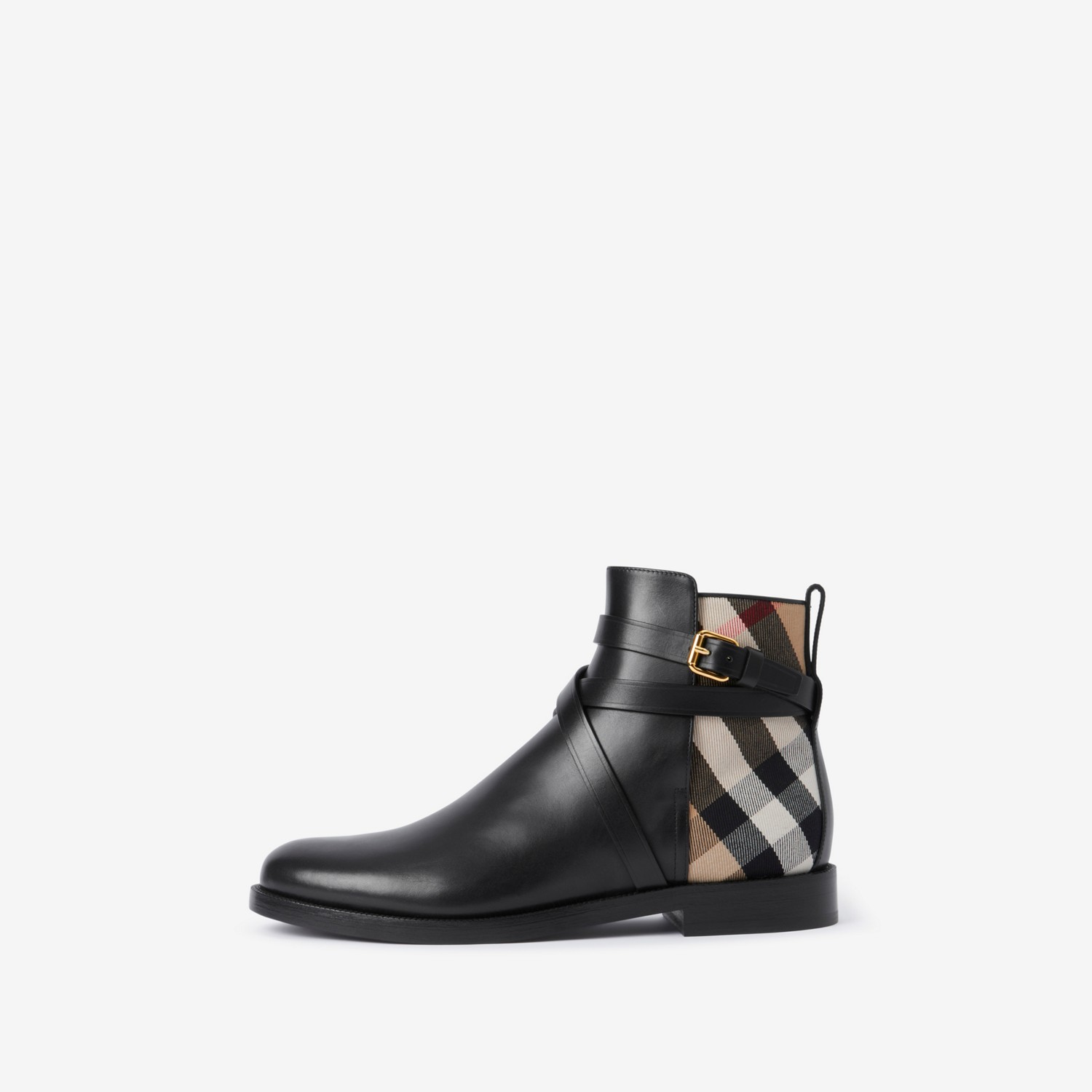 Burberry Botines En Piel Con Paneles CheckPrecio 790 00 €
