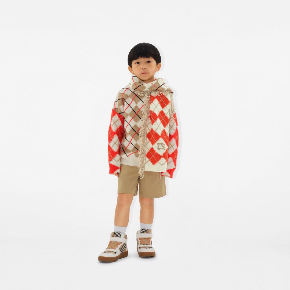 Burberry Bufanda En Mezcla De Lana Y Mohair Con Motivo A RombosPrecio 320 00 € 3-14 Años