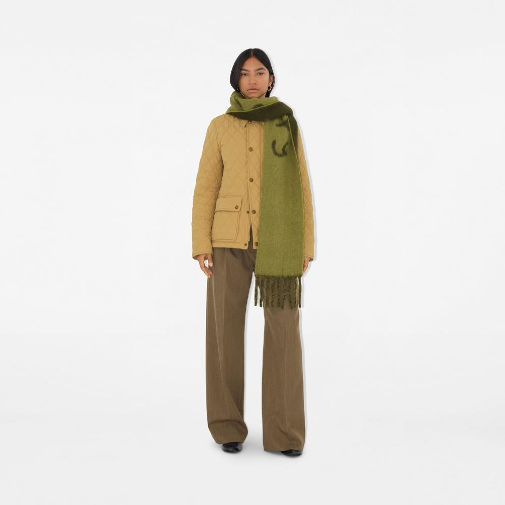 Burberry Bufanda Reversible En Mezcla De Alpaca Y Lana Con LogotipoPrecio 290 00 € Probador Virtual