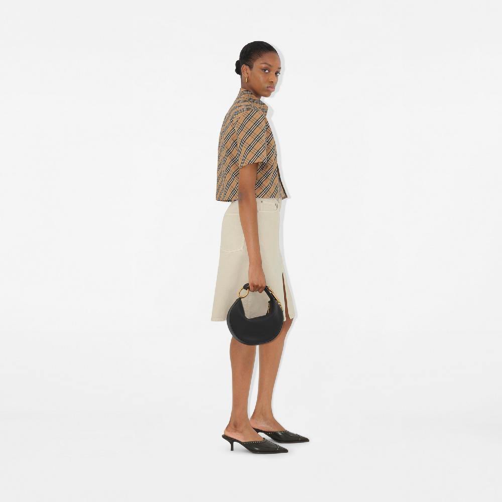 Burberry Camisa Cropped En Algodón CheckPrecio 590 00 € Corte Estándar