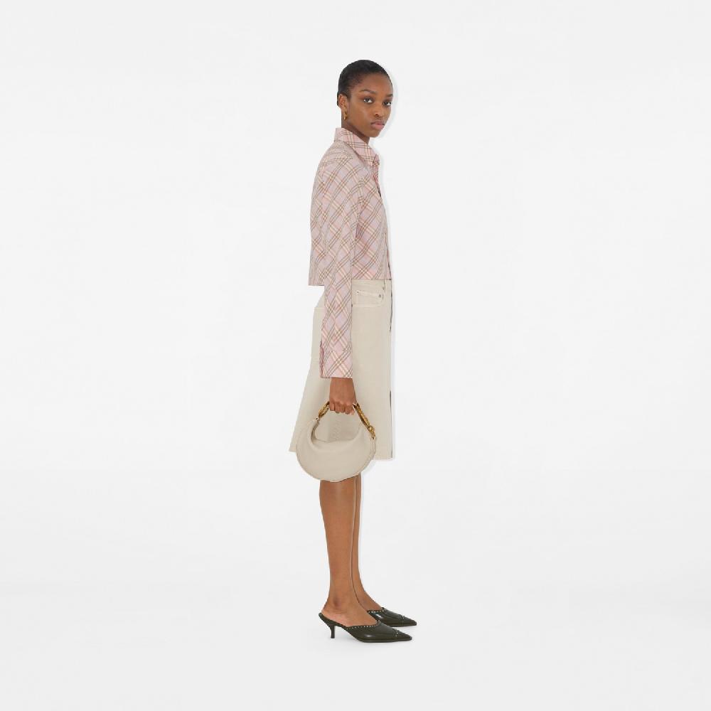 Burberry Camisa Cropped En Algodón CheckPrecio 620 00 € Corte Estándar