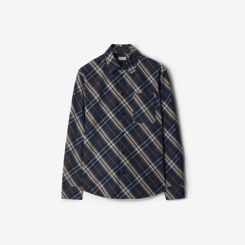 Burberry Camisa en algodón Check de corte holgadoPrecio 570 00 €