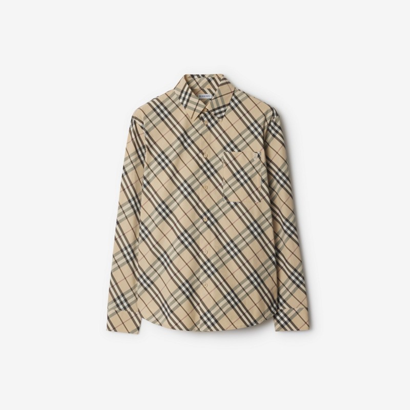 Burberry Camisa en algodón Check de corte holgadoPrecio 570 00 €