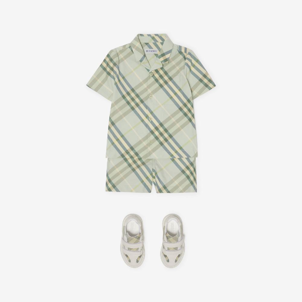 Burberry Camisa En Algodón CheckPrecio 170 00 € 6-24 Meses