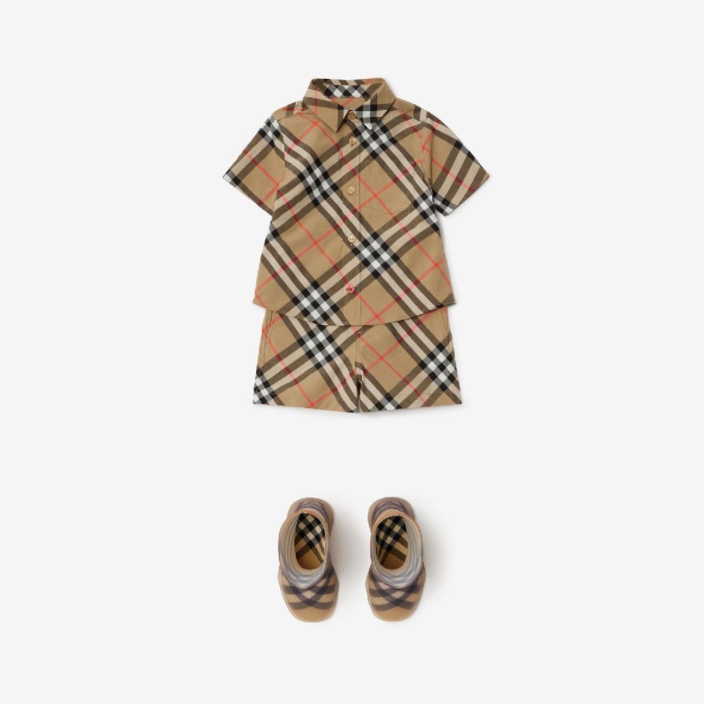 Burberry Camisa En Algodón CheckPrecio 170 00 € 6-24 Meses