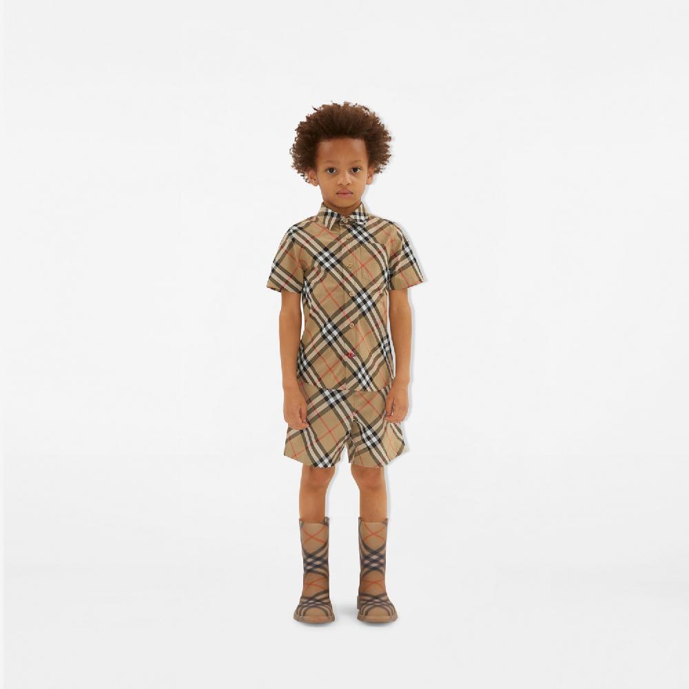 Burberry Camisa En Algodón CheckPrecio 220 00 € 3-14 Años