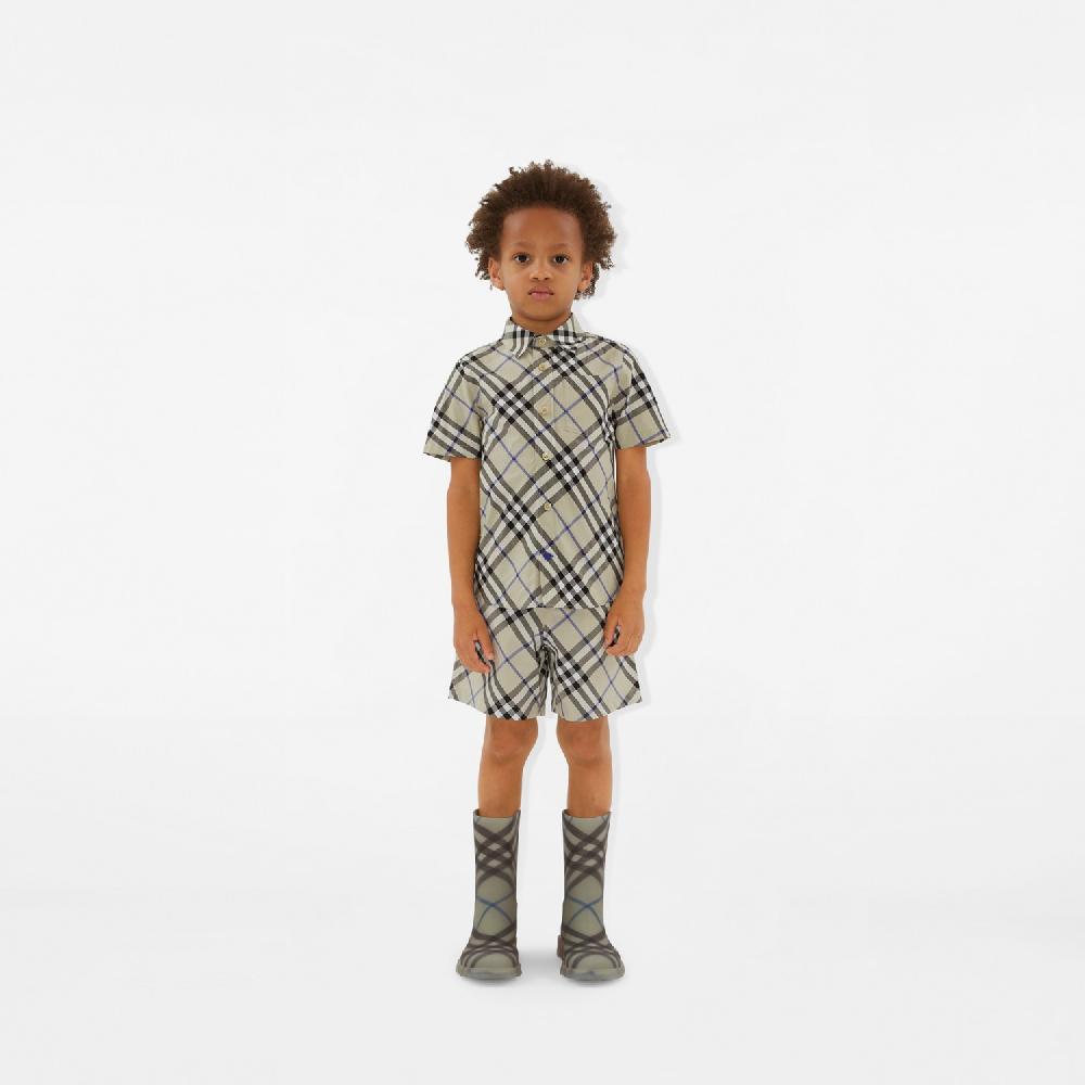 Burberry Camisa En Algodón CheckPrecio 220 00 € 3-14 Años