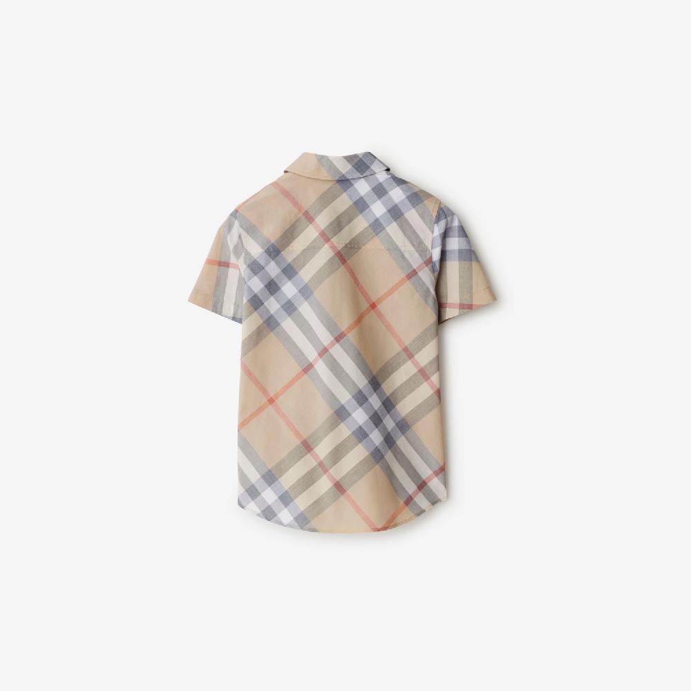 Burberry Camisa En Algodón CheckPrecio 220 00 € 3-14 Años