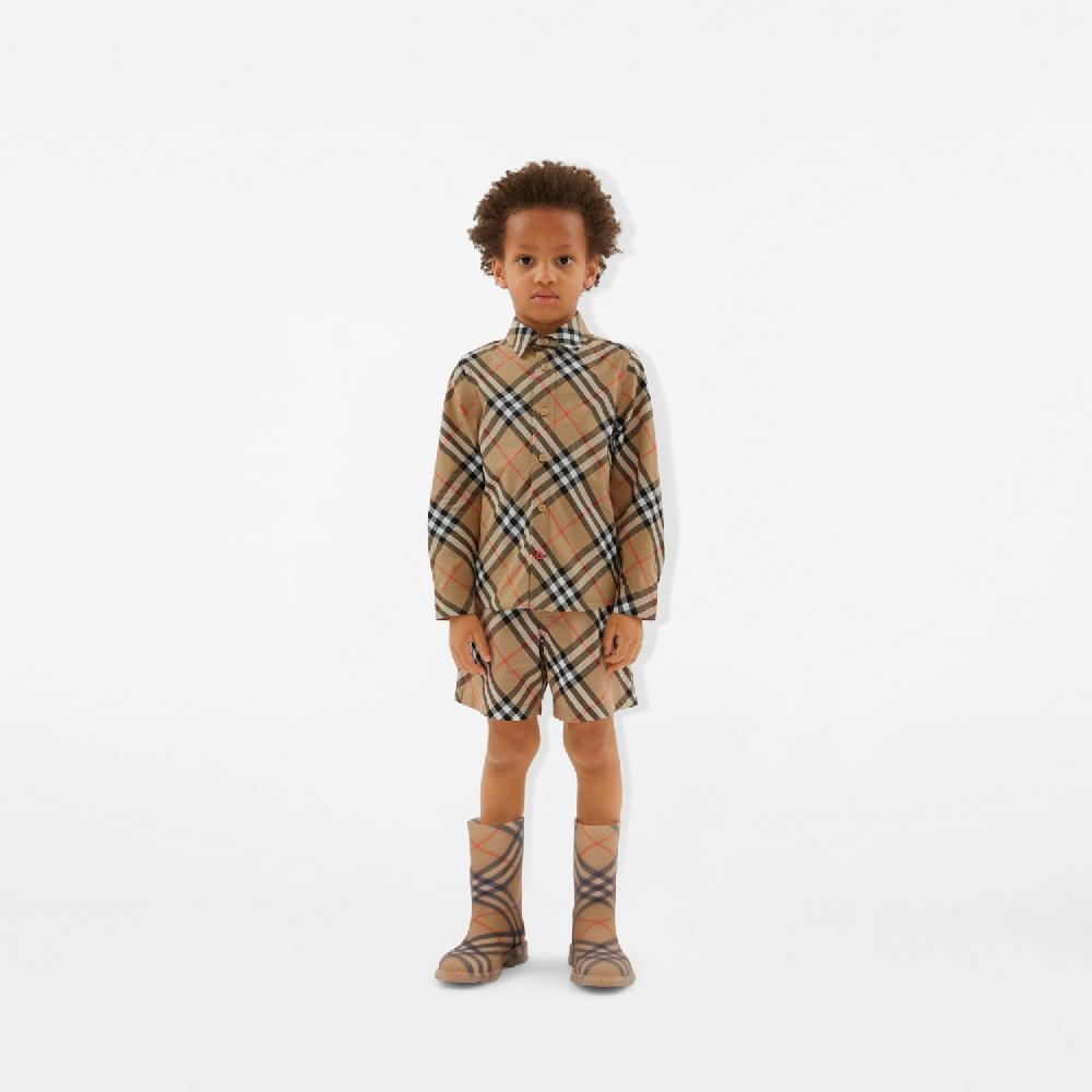 Burberry Camisa En Algodón CheckPrecio 240 00 € 3-14 Años