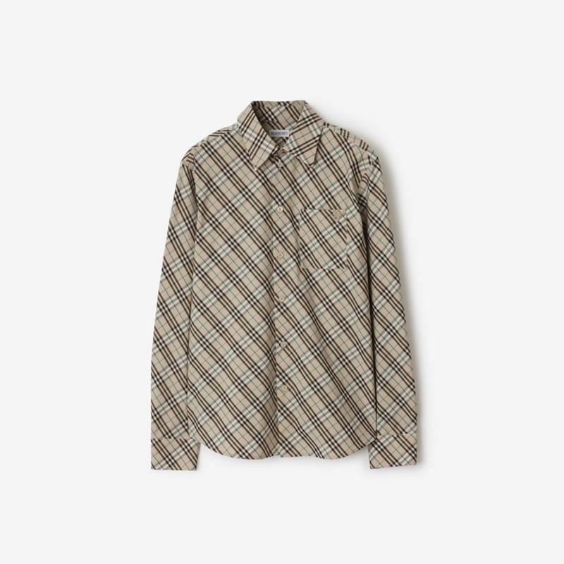 Burberry Camisa en algodón CheckPrecio 570 00 € Corte estándar